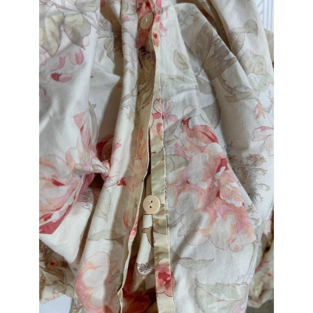 POTTERY BARN Duvet Cover 2 Shams Palampore Botanical Floral Full/Queen 84X81